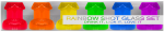 Kheper Games Rainbow Shot Glasses Set 6pcs Colorful Party Collection