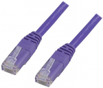 Deltaco TP-67P, 7 m, Cat6, U/UTP (UTP), RJ-45, RJ-45, violetinis