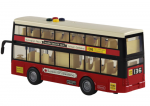 Žaislinis dviauk&scaron;tis miesto autobusas Lean Toys, raudonas, 26x11x6 cm