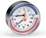 Watts TERMOMANOM.F+R 818,120C,0-4 BAR,1/2" JUMS?