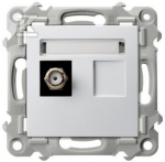 Ospel antenos lizdas Ospel Szafir GPA-1ZF/m/00 tipo F, vienas baltas