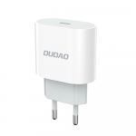 Dudao 20W USB-C sieninis įkroviklis &ndash; baltas