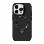 Dėklas Joyroom PN-15L4 Case Dancing Circle, skirtas iPhone 15 Pro Max (juodas)
