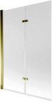 Vonios sienelė Mexen Castor II, Gold/matinis stiklas, 120 x 150 cm
