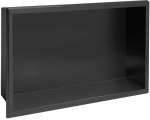 rea bathroom shelf 30x45 matte juodas