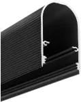 LED juostos profilis NAMI23 CD-9, juodas, 2m