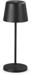 2,5W LED įkraunamas stalo &scaron;viestuvas CUTE, juodas, 2200-2700K, IP65, dimeriuojamas, 346908