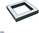 30W LED panelė - &scaron;viečiantis rėmelis QUALIS, antracito pilkos sp., 4000K, 34x34cm