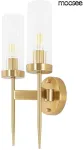 Sieninis &scaron;viestuvas TORCH TWIN, 2xE14, aukso sp.
