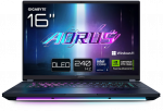 Ne&scaron;iojamas kompiuteris Gigabyte AORUS MASTER 16 | 16 colių QHD+ OLED 240 Hz ekranas, Intel Core Ultra 9 275HX, 32 GB RAM, 2 TB SSD, NVIDIA GeForce RTX 5080, Windows 11 Pro