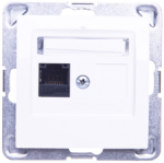 Ospel GPK-1Y/K/m/00 IMPRESJA Vienas kompiuterio lizdas RJ45 kat.5e MMC baltas GPK-1Y/K/m/00