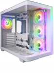 FSP M580, Tower-case - baltas, Tempered Glass x 2