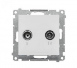 Kontakt Simon TAZ.01/111 Simon 55 R-TV antenos prijungimo lizdas 10 dB pralaidumo lizdams (modulis). 1x Įėjimas: 5862 MHz Matinė balta TAZ.01/111