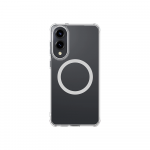 AmazingThing Minimal Mag dėklas su Magnetic Ring skirtas Samsung Galaxy S25 Edge - skaidrus