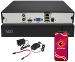 Taio NVR-8-8MP-F 9 kanalų 4K IP įra&scaron;ymo įrenginys