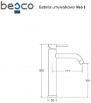 Praustuvo mai&scaron;ytuvas Besco Veo I, Graphite