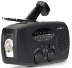 Radio solarne Nedis RDFMCR2000BK su latarką i funkcją SOS