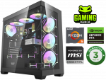 Stacionarus kompiuteris Stacionarus žaidimų kompiuteris Varlė Gaming PC Powered by MSI AMD Ryzen 5 9600X + RTX 5070 | 32 GB DDR5 6000Mhz | 1 TB M.2 NVMe