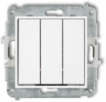 Karlik Elektrotechnik 25MWP-7 MINI Trigubo jungties mechanizmas, matinė balta 25MWP-7