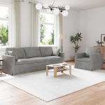 Sofos komplektas 2 pcs &Scaron;viesiai pilka 228 x 78 x 80 cm Aksomas