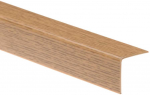 PVC kampinis profiliuotis W-PC-K4040-115-275, ąžuolo sp., 2750 x 40 x 40 mm