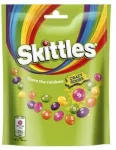 Kramtomieji saldainiai SKITTLES Crazy Sours rūg&scaron;tūs vaisių skonio tra&scaron;kiame cukraus glajuje, 152 g