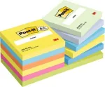 Staples POST-IT&reg; Energetic 76x76mm įvairių spalvų