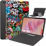 Plan&scaron;etinio kompiuterio dėklas Strado-Tech Graphic Lenovo Tab Plus TB351FU &ndash; Grafiti