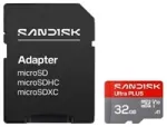 Sandisk Ultra PLUS micro SDXC karta 32GB UHS-I,V10, U1, C10, (130MB/s)