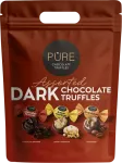 Pure Chocolate Juodojo &scaron;okolado triufeliai su įdarais &bdquo;ASORTI&ldquo; 500g PURE Doypack