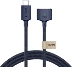 Tech-Protect MMC01 Ultraboost USB-C / MagSafe 3 140W 300 cm kabelis, skirtas MacBook &ndash; tamsiai mėlyna
