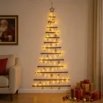 Kabančios Kalėdų eglutės su žaisliukais 180 cm 100 LED