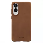 Dėklas Accezz Vintage odinis Magsafe galinis dangtelis, skirtas Samsung Galaxy S25 Edge &ndash; Tabacco Cognac