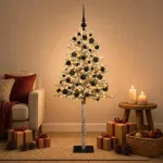 Dirbtinė Kalėdų eglutė su burbulais 120 cm 150 LED &Scaron;ilta balta