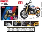 Motociklo statybinių blokų rinkinys baltas 790 vnt