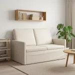 Dviejų vietų sofa Kreminė 130 x 81 x 82 cm Aksomas