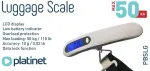 Aptel Bagažo svarstyklės Platinet Luggage Scale [464154] (PBSLG)