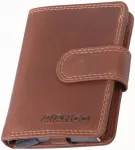 Kortelių dėklas AVANCO 489-36-08 RFID - Rudas
