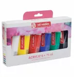 Royal Talens Akrylinio Paveikslavimo Rinkinys - Artcreation - 6 Tubeliai 75ml - Mėlyna - Satino Pabaiga