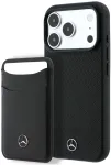 Dėklas Rinkinys etui + portfel Mercedes Grilis Pattern Leather MagSafe do iPhone 18 Pro Max / 17 Pro Max juoda