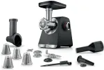 Mėsmalė Bosch Serija 6, MultiPower, MFWS642B, 2100 W, juoda, sidabrinė metalo