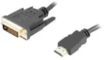 LANBERG CA-HDDV-20CU-0030-BK Lanberg HDMI -> DVI-D(24+1) M/M Dual Link 4K 30Hz kabelis, juodas 3m