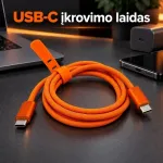 Laidas greitojo pakrovimo 1M USB-C-USB-C DC356-2 240W
