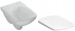 Geberit Selnova Compact trumpas unitazas 49 cm be apvado su dangčiu wo Koło M33124