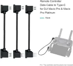 DJI Rc duomenų kabelių rinkinys (c tipo, Micro Usb) dronams