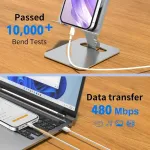 Usb c kabelis 2 m 100 w 6 a super charge, skirtas huawei įkrovimo kabeliui usb c, skirtas huawei honor magic6 lite 90 lite 200 lite, super greitas įkrovimo kabelis, skirtas huawei pura 70 p60 p50