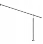 Monzana Įėjimo turėklas, nerūdijantis plienas, 160 cm
