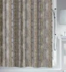 Spirella Roman Wood du&scaron;o užuolaida, atspari pelėsiui - antibakterinė, skalbiama, vandeniui atspari, poliesteris, 240 x 180 cm, ruda