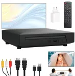 Vaizdo grotuvas I&scaron;manusis cd/dvd i&scaron;orinis įrenginys hdmi av hd 1080p grotuvas + nuotolinio valdymo pultas