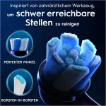 Oral-b Io Ultimate Cleaning elektrinių dantų &scaron;epetėlių galvutės, 8 vnt., skirtos nepriekai&scaron;tingam dantų valymui, originalus dantų &scaron;epetėlio priedas Oral-b dantų &scaron;epetėliams, pa&scaron;to dėžutės pakuotė, juodos spalvos